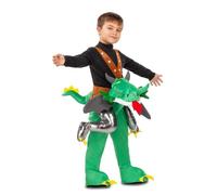 My Other Me Déguisement de dragon pour enfant unisexe avec pantalon avec personnage de couleur verte, taille 3-4 ans. Parfait pour libérer l'imagination dans n'importe quelle aventure