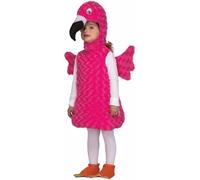 My Other Me Déguisement de flamenco pour enfant unisexe avec robe, bonnet, couvre-bottes et ailes en rose, taille 3-4 ans. Parfait pour profiter d'une fête pleine de couleur et de joie