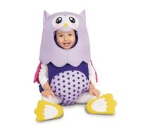 My Other Me Déguisement de hibou pour bébé unisexe avec costume, bonnet et chaussons de couleur violette, taille 0-6 mois. Transformez les premières aventures en une forêt fantastique.