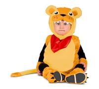 My Other Me Déguisement de lion unisexe pour bébé avec bonnet, combinaison, poignets, queue et couvre-bottes en rouge et orange, taille 12-24 mois. Embrassez la nature à chaque foulée