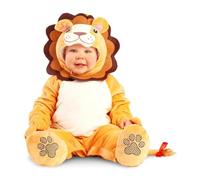 My Other Me Déguisement de lion unisexe pour bébé en jaune avec bonnet, body, chaussons et queue taille 7-12 mois. Parfait pour les premières photos sauvages