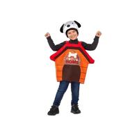 My Other Me Déguisement de maison de chien unisexe comprenant une robe à bretelles et un chapeau marron pour enfant taille 3-4 ans. Une touche de tendresse pour toute fête à thème