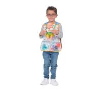 My Other Me Déguisement de maman/papa avec gilet, poupée de bébé et accessoires (assiette, fourchette, cafard, biberon, miroir et peigne) en bleu et vert, pour enfant, unisexe, taille 3-5 ans