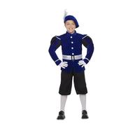 My Other Me Déguisement de Page pour enfant unisexe avec bonnet, veste, ceinture et pantalon en bleu et noir, taille 10-12 ans. Découvrez le monde magique avec cette charmante tenue de contes de fées