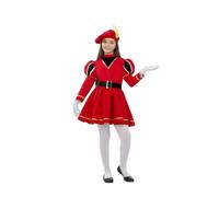 My Other Me Déguisement de Page pour fille avec bonnet, robe et ceinture en rouge, taille 3-4 ans. Parfait pour être le centre d'attention à toute fête.