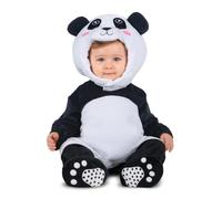 My Other Me Déguisement de panda pour bébé unisexe en noir et blanc avec bonnet, combinaison, queue et chaussons taille 7-12 mois. Embrassez la tendresse dans chaque sourire.