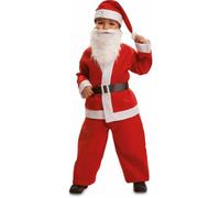 My Other Me Déguisement de Père Noël pour enfant avec chapeau, barbe, veste, ceinture et pantalon en blanc et rouge, taille 12-24 mois. Un classique pour votre petit à Noël.