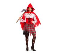 My Other Me Déguisement de petit chaperon avec capuche, robe et ceinture en blanc et rouge, taille XL. Réveillez le mystère de la forêt à chaque pas
