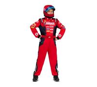 My Other Me Déguisement de pilote unisexe avec combinaison et casque rouge pour enfant taille 10-12 ans. Préparez-vous pour la course la plus excitante de l'année.