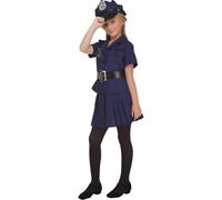 My Other Me Déguisement de policier bleu pour fille avec chapeau, veste, ceinture et jupe taille 5-6 ans. Parfait pour capturer des sourires à chaque aventure policière