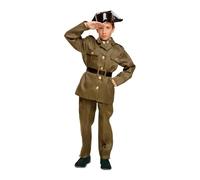 My Other Me Déguisement de policier pour enfant avec tricorne, veste, ceinture et pantalon en noir et vert, taille 3-4 ans. Sentez l'autorité à chaque étape du carnaval
