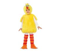 My Other Me Déguisement de poule caponata pour enfant unisexe en orange et jaune avec robe, queue, bonnet, couvre-pieds et chauffe-pieds taille 5-6 ans. Parfait pour les carnavals pleins de rire