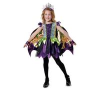 My Other Me Déguisement de princesse pour fille avec robe et bandeau en violet et vert, taille 5-6 ans. Parfait pour briller dans n'importe quelle fête élégante