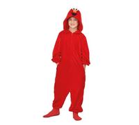My Other Me Déguisement de pyjama Elmo Sesame Street, unisexe, taille 10-12 ans. Comprend une combinaison rouge avec capuche et visage d'Elmo. Vivez l'aventure avec Elmo.