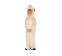 My Other Me Déguisement de pyjama unisexe avec capuche beige et blanc, taille 12-24 mois. Parfait pour une aventure de contes avant de dormir