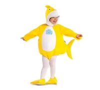 My Other Me Déguisement de requin jaune unisexe avec body, chapeau et chaussons taille 3-4 ans. Embarquez pour une aventure océanique pleine de rires