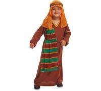 My Other Me Déguisement d'hébreu pour enfant avec foulard, tunique, manteau, ceinture et cordon pour turban en marron et vert, taille 7-9 ans. Explorez les terres anciennes comme aventurier.