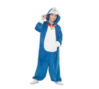 My Other Me - Déguisement Doraemon unisexe avec combinaison à capuche bleue et blanche, taille 6-8 ans, découvrez l'avenir avec chaque méchanceté