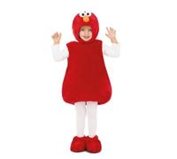 My Other Me Déguisement Elmo unisexe avec robe, bonnet et couvre-pieds en rouge, taille 5-6 ans. Parfait pour la touche la plus adorable à n'importe quelle fête à thème