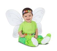 My Other Me Déguisement Fée Clochette pour bébé fille avec bandeau, ailes, robe, collants et chaussons de couleur verte, taille 24-36 mois. Enveloppez votre petite fille dans un monde fantastique.