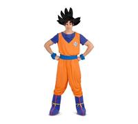 My Other Me Déguisement Goku bleu et orange pour homme avec t-shirt, ceinture, pantalon, couvre-bottes et brassards taille M. Libérez le pouvoir du guerrier Saiyan à n'importe quel événement.
