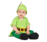 My Other Me Déguisement Peter Pan pour bébé garçon avec bonnet, combinaison et chaussons en vert, taille 24-36 mois, la fantaisie du jamais dans vos bras