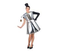 My Other Me Déguisement pour Adulte cafetière argenté (4 pièces)