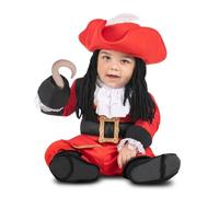 My Other Me Déguisement pour bébé avec chapeau avec perruque textile, veste, cou, crochet textile, pantalon et guêtres taille 12-24 mois. Aventure en haute mer.