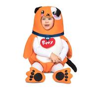 My Other Me Déguisement pour bébé unisexe de chien blanc et orange avec costume, bonnet, chaussons et queue. Taille 0-6 mois. Regardez tous fondre de tendresse !