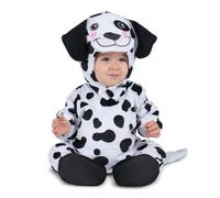 My Other Me Déguisement pour bébé unisexe de chien dalmatien noir et blanc avec bonnet, combinaison, queue et chaussons taille 24-36 mois. Devenez le chien le plus adorable.