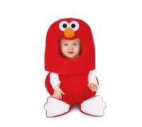 My Other Me Déguisement pour bébé unisexe Elmo rouge avec costume, bonnet et chaussons taille 0-6 mois. Parfait pour ajouter une touche de tendresse à n'importe quelle réunion