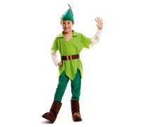My Other Me Déguisement pour enfant Peter Pan vert avec chapeau, chemise, ceinture, pantalon et couvre-bottes taille 10-12 ans. Partez à l'aventure avec ce personnage classique