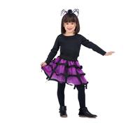 My Other Me Déguisement pour fille avec araignée violette avec bandeau et jupe, taille 7-9 ans. Parfait pour remplir de charme et de mystère toute fête d'Halloween