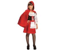 My Other Me Déguisement pour fille de petit chaperon avec robe et cape à capuche en blanc et rouge, taille 7-9 ans. Surprenez tout le monde avec votre douceur dans chaque conte