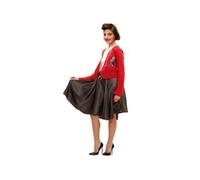 My Other Me Déguisement pour fille des années 50 avec robe, ceinture et veste en noir et rouge, taille 5-6 ans. Parfait pour vivre la nostalgie de la mode rétro