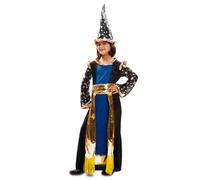 My Other Me Déguisement pour fille Maga bleu et noir avec bonnet, robe et ceinture taille 3-4 ans. Découvrez la magie dans n'importe quel coin de votre maison