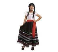 My Other Me Déguisement pour fille mexicaine avec robe et ceinture en rouge et noir, taille 10-12 ans. Apportez de la couleur et de la tradition à vos fêtes avec ce charmant costume