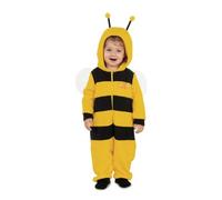 My Other Me Déguisement pyjama Maya l'abeille pour bébé unisexe en jaune et noir avec combinaison à capuche, antennes et ailes taille 12-24 mois. Parfait pour une fête adorable