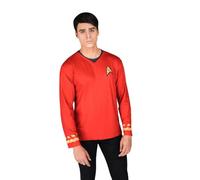 My Other Me Déguisement Scotty pour homme adulte avec t-shirt imprimé en rouge, taille M. Parfait pour se démarquer lors de toute convention de science-fiction
