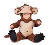 My Other Me Déguisement unisexe de combinaison beige et marron avec bonnet, combinaison, queue et chaussons pour bébé taille 24-36 mois. Tendresse sauvage pour les premières photos et fêtes du petit