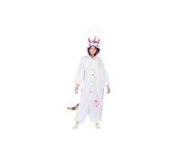 Mom Unicorn Kigurumi Costume With Hood And Tail Men Blanc S-M Enfants