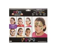 My Other Me - Maquillage unisexe nacré coloré avec palette de 8 couleurs, 2 crayons, 2 éponges et 2 stylos. Instructions incluses (français non garanti). Idéal pour compléter n'importe quel look