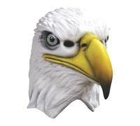 My Other Me - Masque unisexe adulte Aigle blanc et jaune Un accessoire imposant pour donner un air sauvage à votre caractérisation