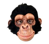 My Other Me - Masque unisexe adulte Chimpanzé beige et noir. Un accessoire accrocheur pour donner une touche sauvage à votre caractérisation