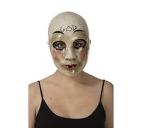 My Other Me - Masque unisexe adulte gris Poupée La Purga. Un accessoire d'impact pour les fêtes à thème et les soirées mystères