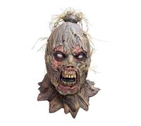 My Other Me Masque unisexe adulte monstre épouvantail terrifiant gris. Un accessoire sinistre pour compléter votre caractérisation la plus effrayante d'Halloween