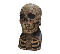 My Other Me Masque unisexe en forme de crâne Steampunk avec poitrine squelette marron. Ajoutez un air énigmatique et ancestral à votre look de fête