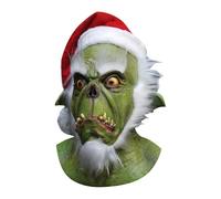 My Other Me Masque unisexe Père Noël vert pour adulte. Apportez une touche sinistre et originale à vos célébrations de Noël