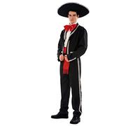 My Other Me Partychimp Déguisement Mexicain pour Homme, Taille Unique, Noir (83-01101)