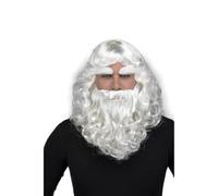 My Other Me Perruque, barbe et sourcils unisexe adulte Père Noël blanc poids 202 g. Parfait pour compléter votre tenue de Noël avec le style classique du vrai Père Noël